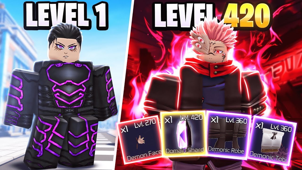 Going from NOOB to DEMON VESSEL SUKUNA in Jujutsu Infinite Roblox!