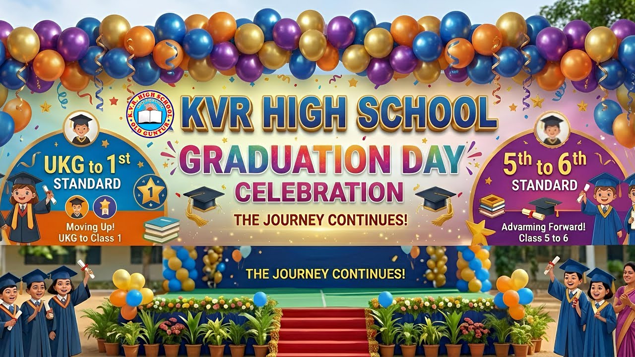 KVR HIGH SCHOOL/GRADUATION DAY CELEBRATIONS/2025-26(5th class girls ...