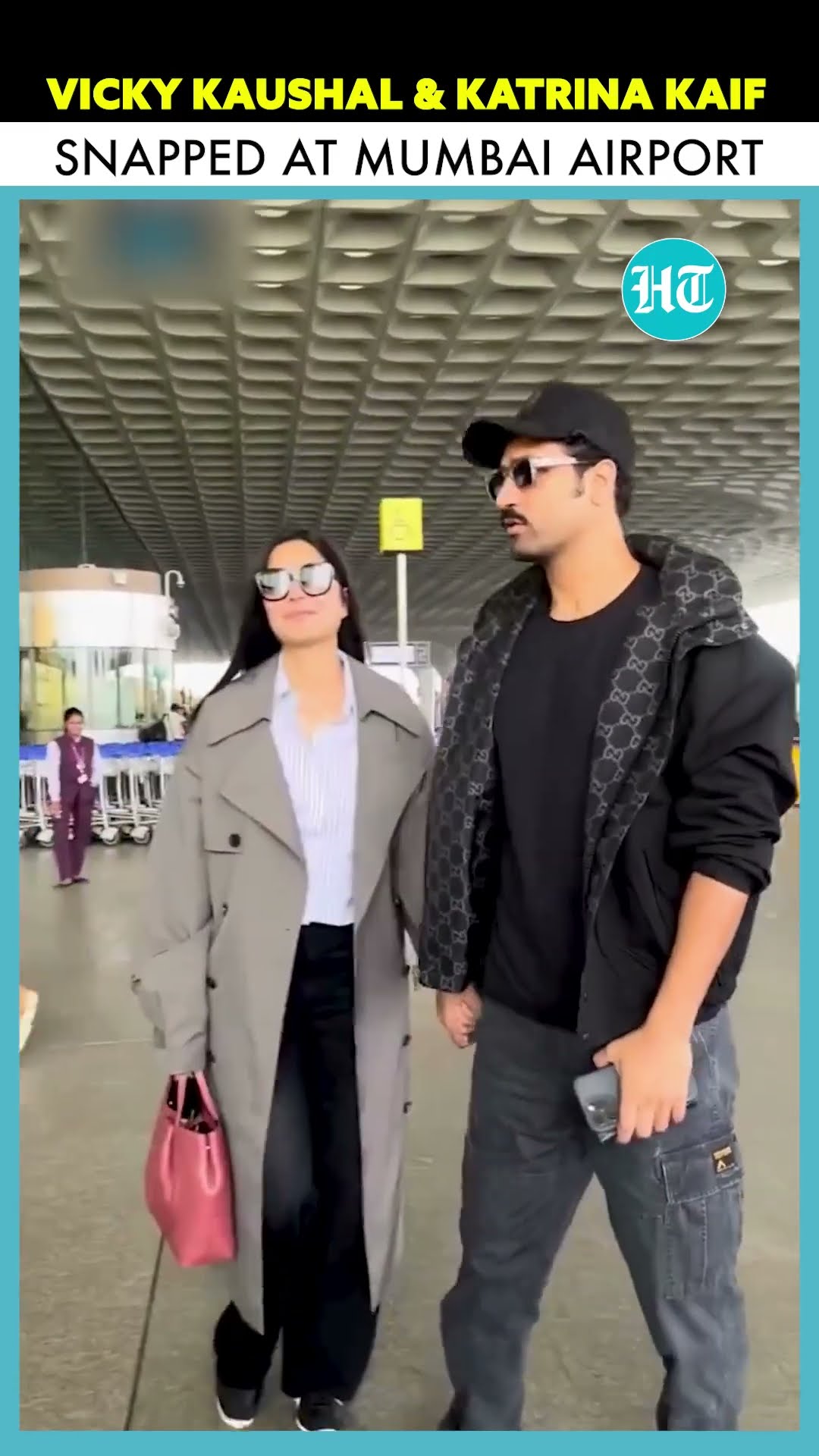 Bollywood's Power Couple, Vicky Kaushal \u0026 Katrina Kaif Makes Stylish Appearance At Mumbai Airport