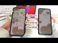 make you homescreen aesthetic without changing the app icons ♡ brown &amp; aesthetic ♡ samsung galaxy