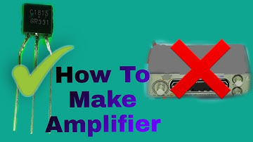 How To Make mini amplifier at home using C1815 Transistor | mini amplifier
