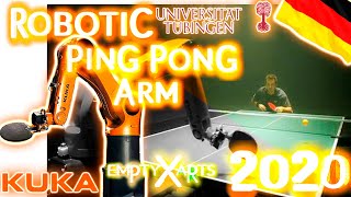 ROBOTIC PING PONG TABLE TENNIS ARM KUKA KR QUANTEC SOFTWARE 4.0 DYNAMIC MODE 75% FASTER..2020 GERMAN