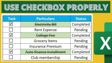 How to Use Excel Checkboxes with Strike Through