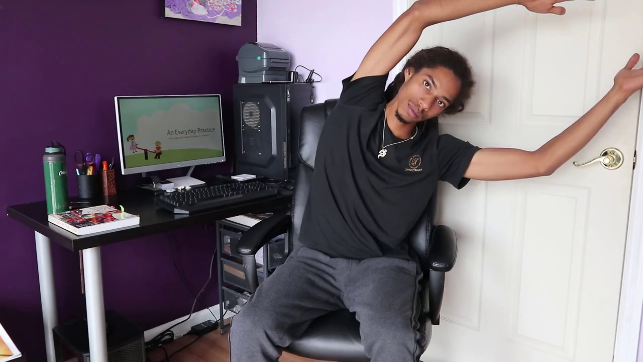meditation for anxiety 5 Easy Chair Yoga Stretches You Can Do at Work