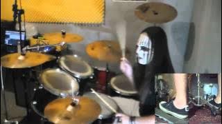 Slipknot - Psychosocial Drum Cover with Joey Jordison Mask drum play-through