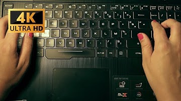 Woman Typing On A Keyboard | 4K | No Copyright | Stock Video