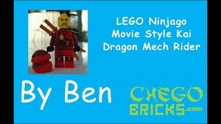 Lego Ninjago Movie Style Kai Mech Dragon Rider By Ben From Chegobricks