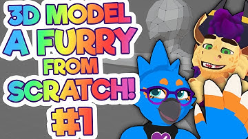 How to 3D MODEL a Furry Character! (NEW!!!) [Blender Tutorial] #1 - ft. KaideArt as teacher!!