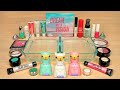 PINK vs. WHITE vs. TEAL ! Slime Coloring and Mixing with Makeup ! ASMR Satisfying Slime Video 152