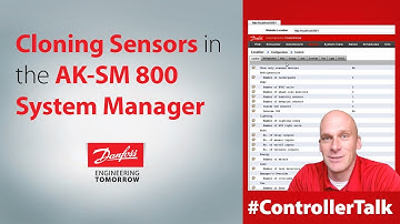 Cloning Sensors in Danfoss AK-SM 800 System Manager | Technical support for supermarket controls