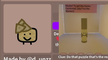 waffle cone and cornbread marker in Find the Cornbread | Roblox