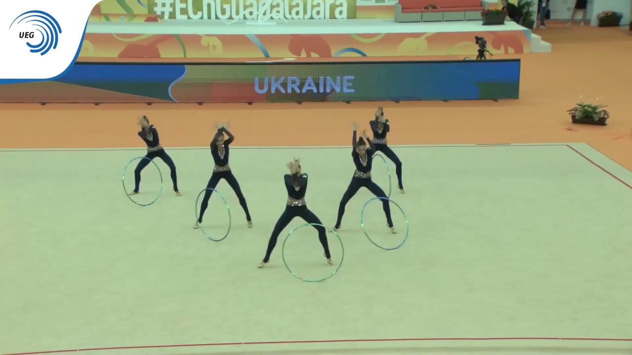 Ukraine - 2018 Rhythmic European silver medallists, 5 hoops