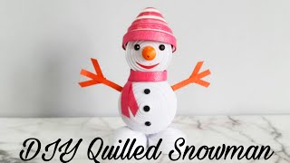 3D Quilled Snowman Tutorial/3D Quilling Ideas.
