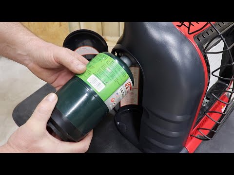 mr buddy heater installing bottles and lighting - YouTube