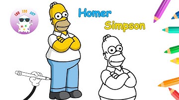 How to Draw Homer Simpson Step by Step | Easy Drawing Tutorial
