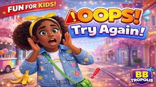 Oops Try Again Kids Dance Song About Never Giving Up Brain Break For School