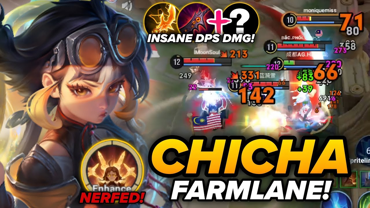 CHICHA GOT NERFED BUT SHE STILL DOMINATES RANKED GAMES! | CHICHA BUILD & ARCANA - HONOR OF KINGS