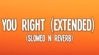 you right (extended) - doja cat, the weeknd (Lyrics) (slowed n reverb)