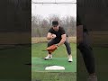 Angle your body when catching for youth pitchers