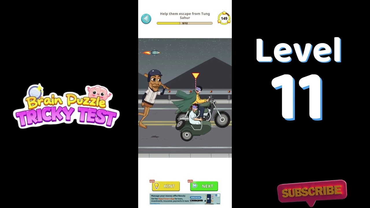Brain Puzzle Tricky Test Level 11 - Help Them Escape From Tung Sahur 🧩 | SolutionGuruji