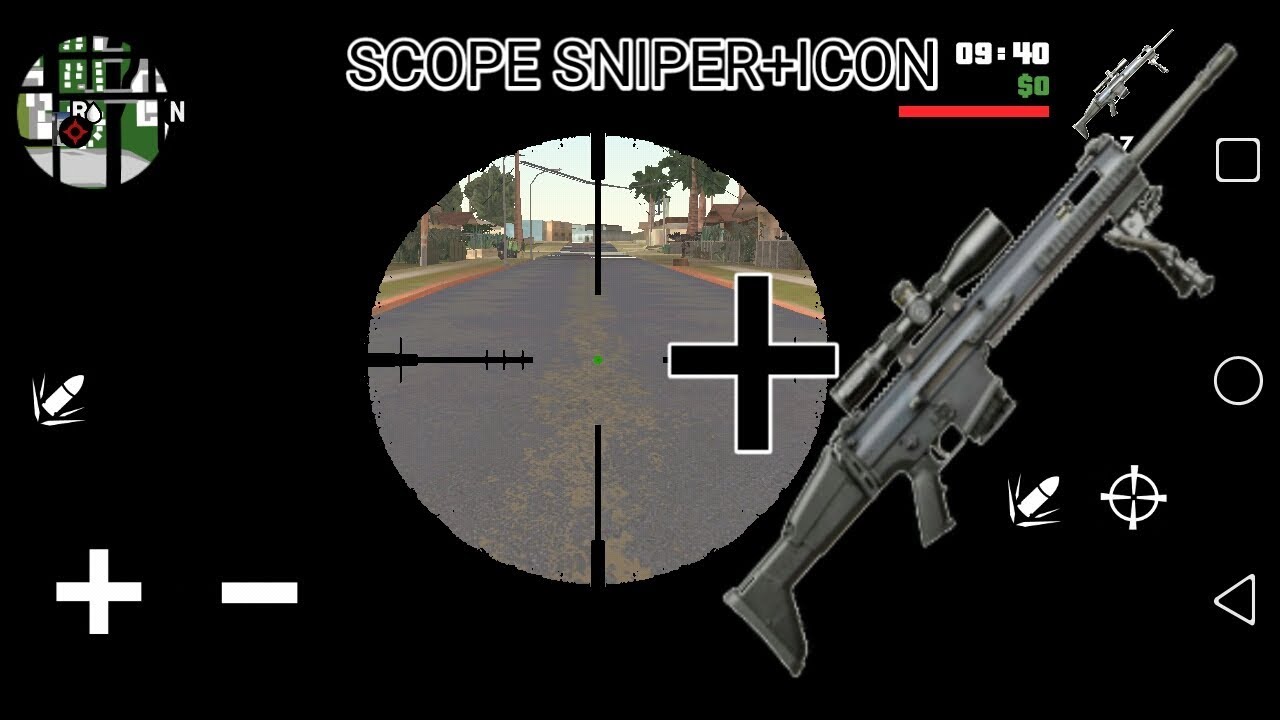 Sniper scope mod for GTA San Andreas by GTASAModding - 