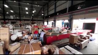 NIDO Telescopic Belt Conveyors  Loading & Unloading Of Boxes In 3PL Fullfillment Center