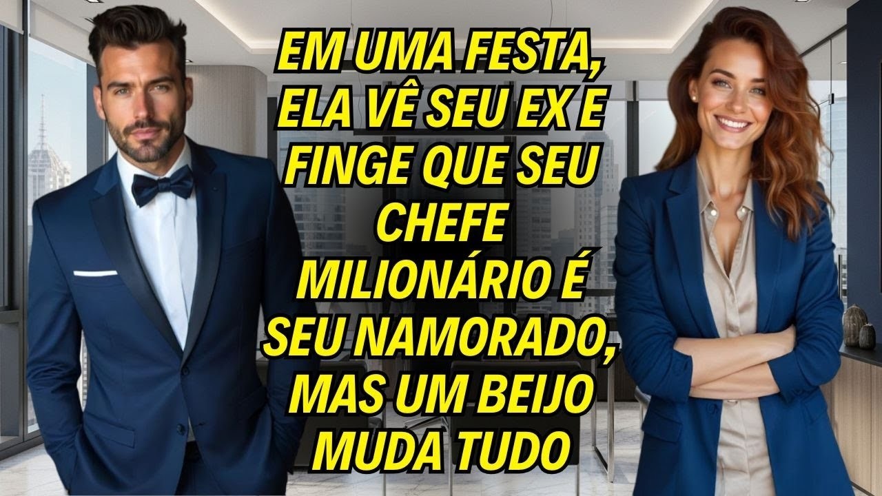 Em Uma Festa, Ela Vê Seu Ex E Finge Que Seu Chefe Milionário É Seu Namorado, Mas Um Beijo Muda Tudo