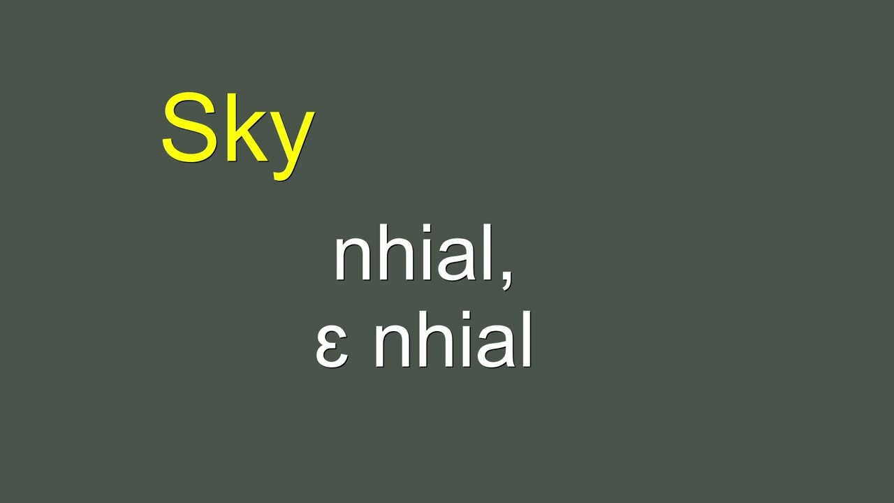 nuer english channel learning english words in Nuer Language