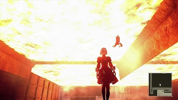NieR: Automata DEMO (Long Jump glitch technique)