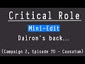 Miniedit  dairons back critical role c2e70