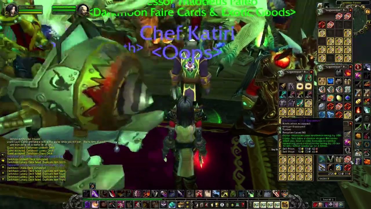 World of Warcraft - Darkmoon Faire Exalted + Insane in the Membrane