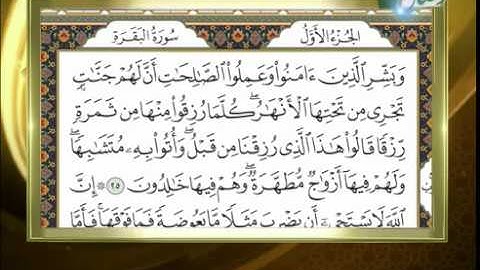 آموزش روخوانی قرآن کریم 14 (آموزش روخوانی آیات 25 الی 29 سوره مبارکه بقره) 27-03-2015