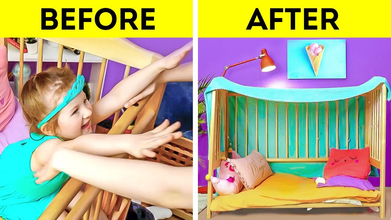 We've upgraded a baby crib Clever hacks for parents