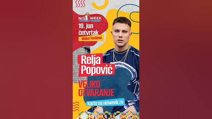Slušajte Relju uživo u Nišu 19. juna
