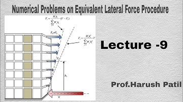 Static Analysis or Equivalent lateral force Procedure procedure, Numerical Example