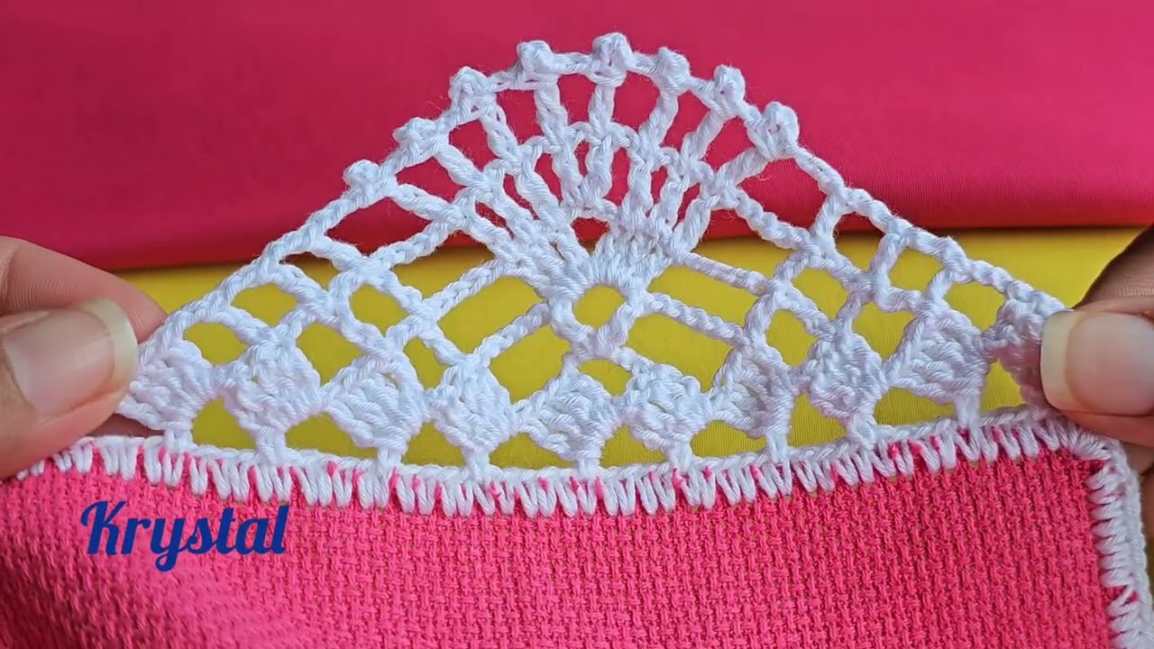 Una sencilla y rápida para dejar hermoso tu tejido puntilla #231