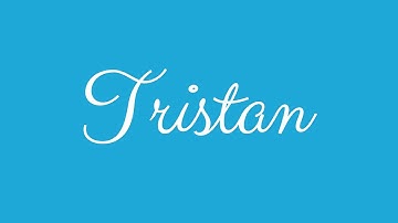 Learn how to Sign the Name Tristan Stylishly in Cursive Writing