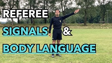 Football (soccer) Referee Signals & Body Language Guide - For every situation