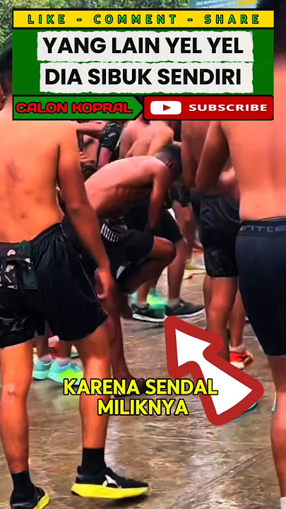Download lagu 😆 Yang Lain Yel-Yel, Dia Ribet Sama Sendalnya! 💀 #shorts #tni #calonkopral