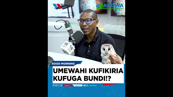 UMEWAHI KUFIKIRIA KUFUGA BUNDI