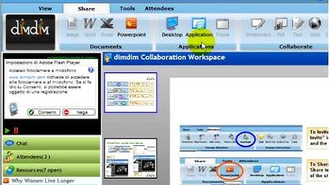 Web Conferencing Open Source: DimDim, Video  Presentazione