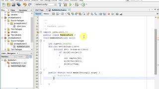 sort an array integers using the Bubble sorting Algorithm in java