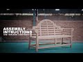 Teak Lutyens/Marlborough Bench Assembly video with Luxus Home & Garden