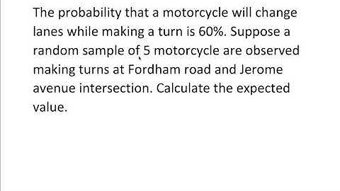 Expected Value or Mean from Binomial Probability Distribution
