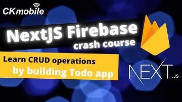 NextJS Firebase v9 Crash Course | Create the CRUD nextjs app Part 1