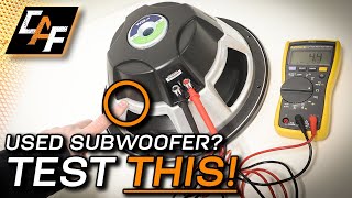 Buying USED Subwoofer? Test & Check THIS!