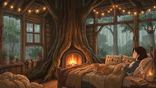 A Cozy Rainy Day Alone in the Forest 🌧️☕ | Cozy Animated Story