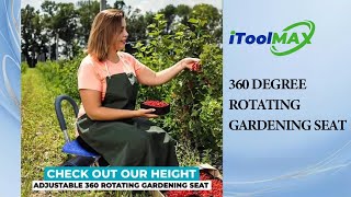 🔧 Not just for gardening—this rolling seat does it all.
