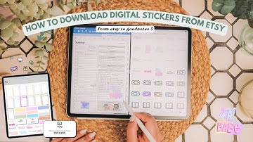 How to Goodnotes Sticker Sheets from Etsy 💗✍️✨
