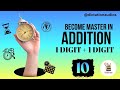 10_ADDITION : 50 QUESTIONS of 1 DIGIT+1 DIGIT WITH 2 SECONDS GAP